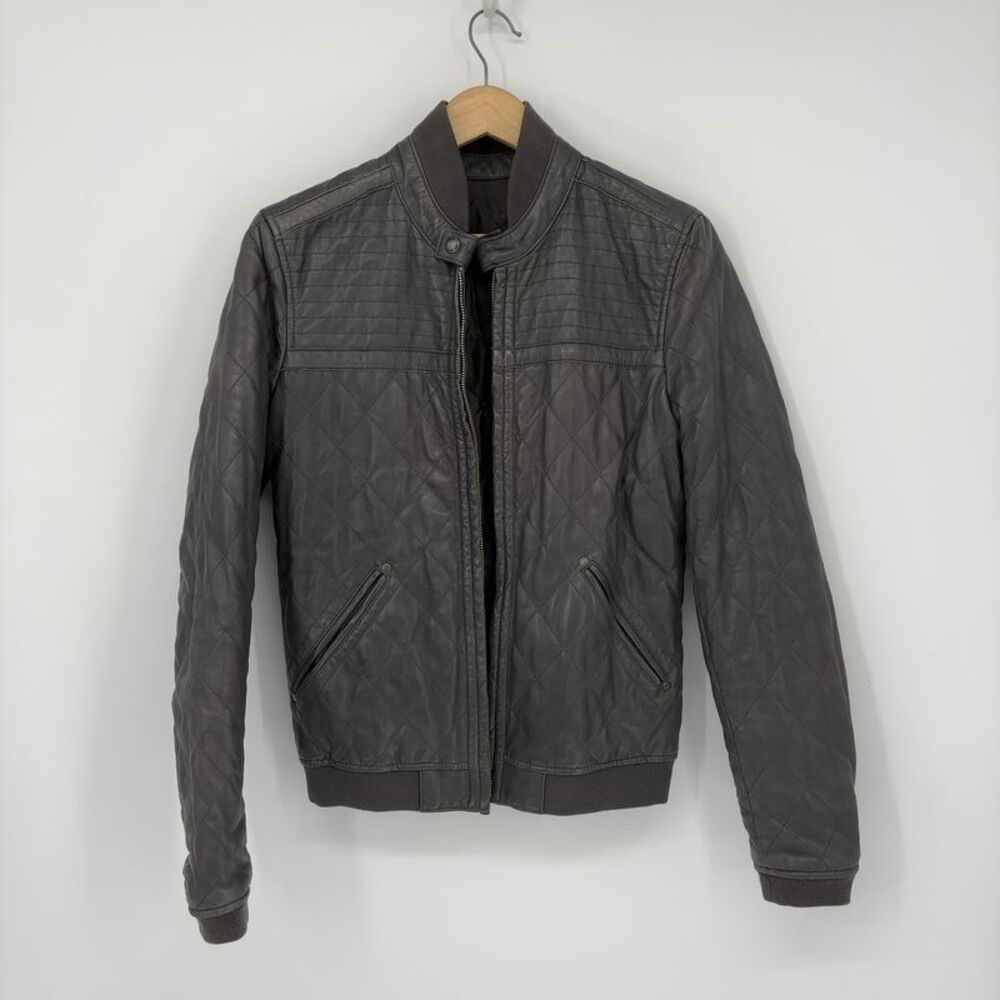 Diesel Lamb Leather Bomber Jacket